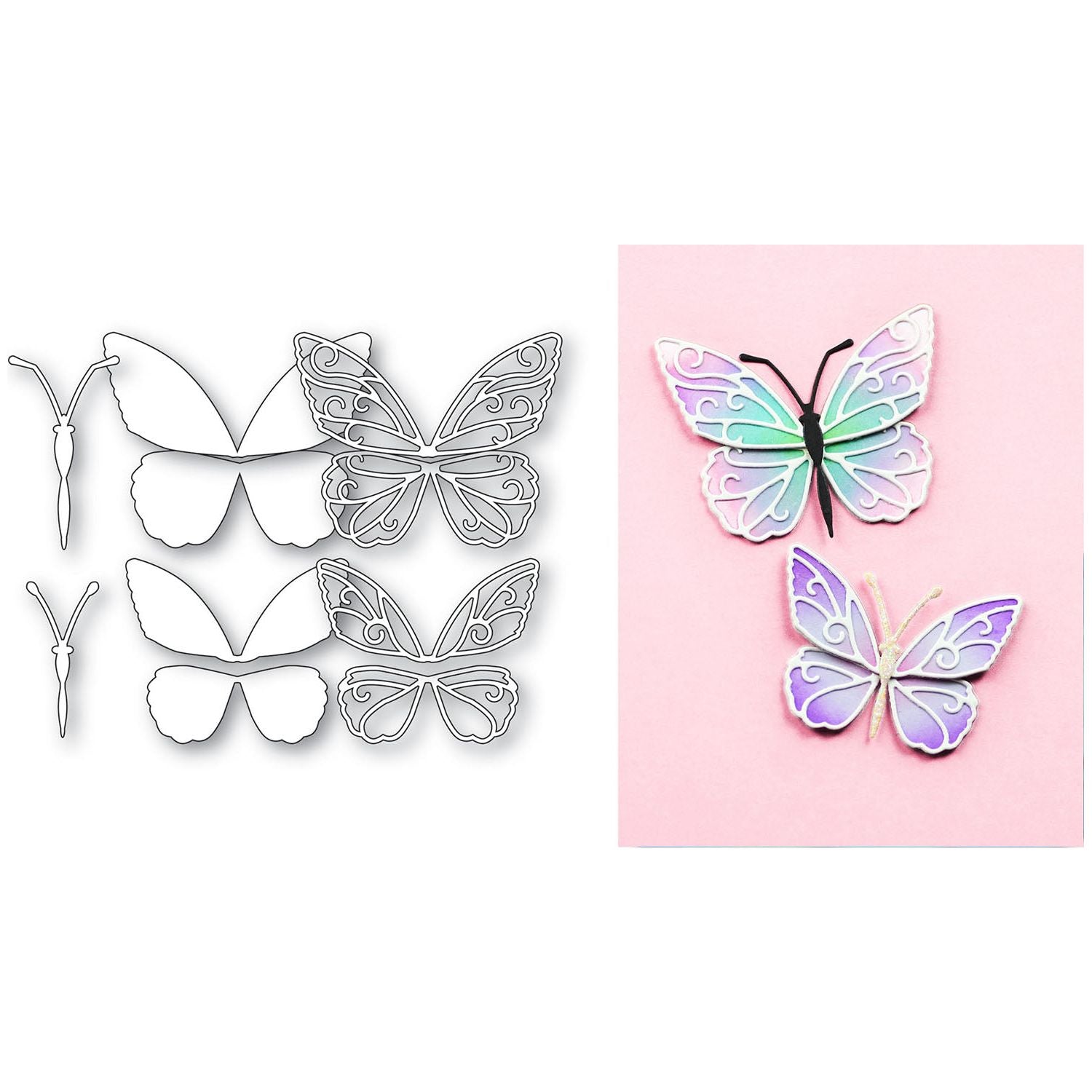 Memory Box Gypsy Butterflies Dies 94890 pieces
