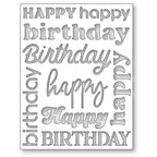 Memory Box Happy Birthday Background Plate Die 94857