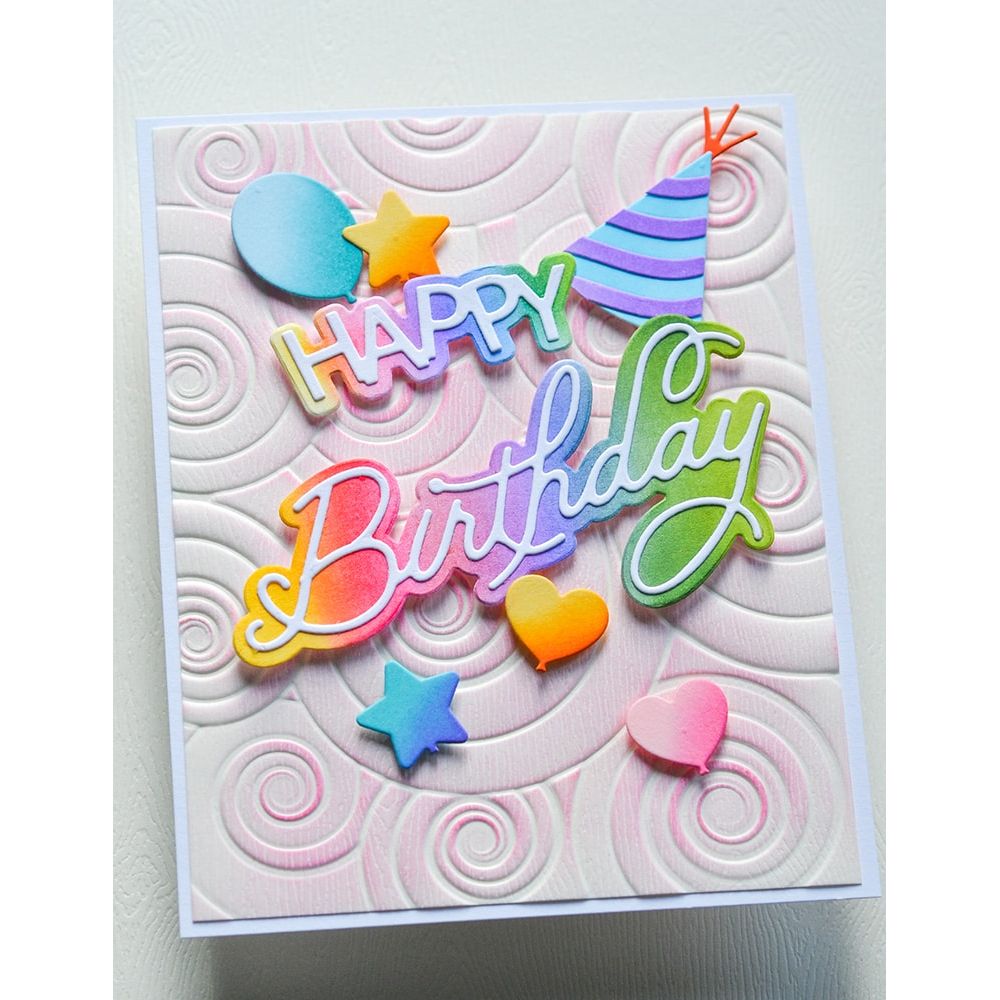 Memory Box Happy Birthday Celebration Script Dies 94866 birthday