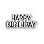 Memory Box Happy Birthday Marker Script Dies 94870