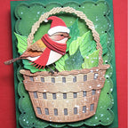 Memory Box Harvest Basket Dies 94968 bird on basket 
