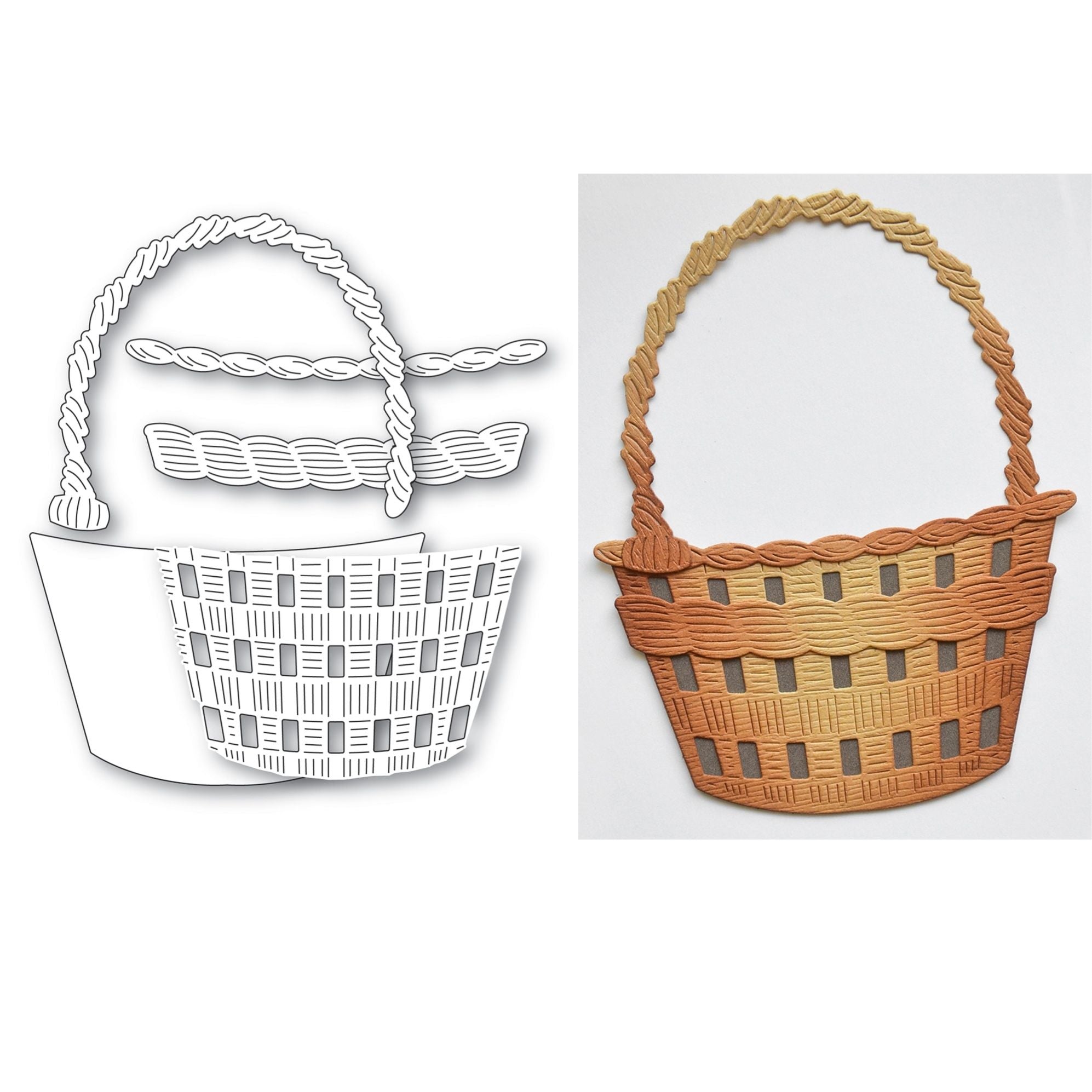 Memory Box Harvest Basket Dies 94968 line work