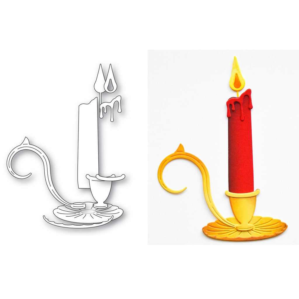 Memory Box Heirloom Candlestick Holder Dies 94974 line work