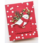 Memory Box Holiday Robin Dies 94989 white bird with hat and scarf