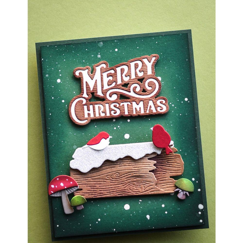 Memory Box Little Bird Bunch Dies 94811 merry christmas