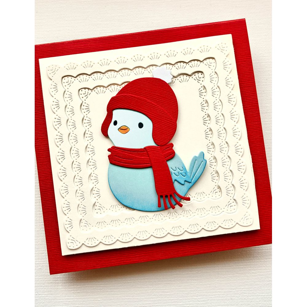 Memory Box Lumi Bird Dies 94977 red blue bird white and red background