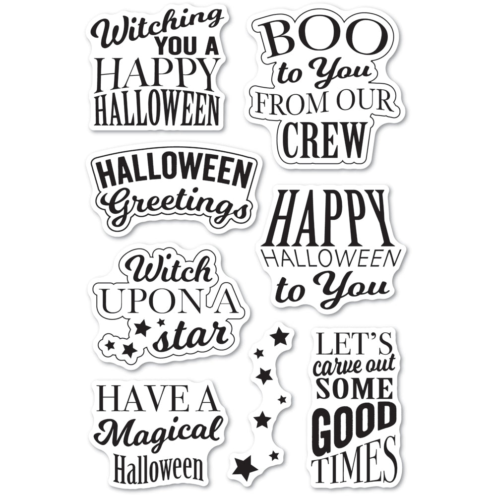 Memory Box Magical Halloween Clear Stamp Set cl5284