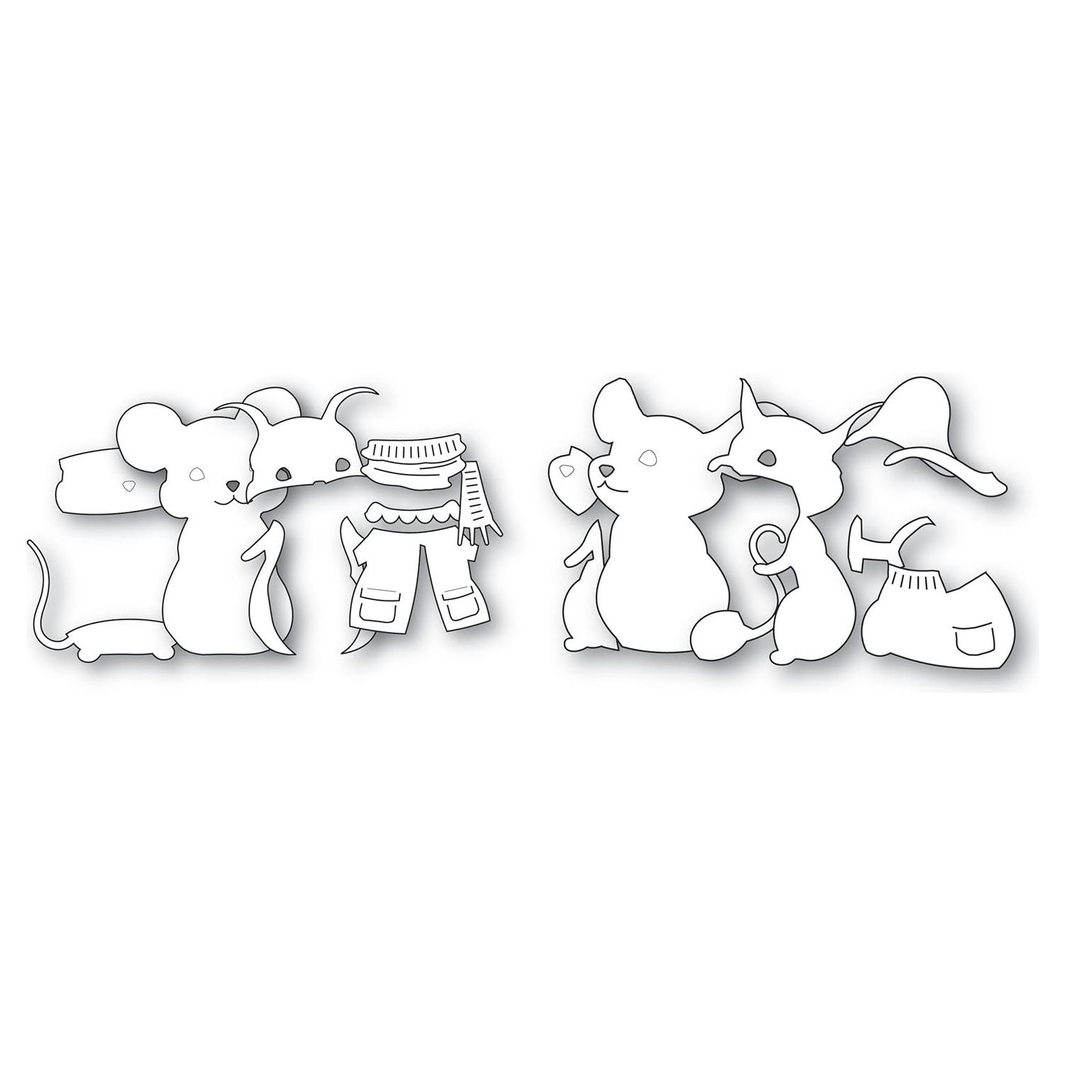 Memory Box Milo and Town Mouse Die Bundle pieces