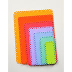 Memory Box Notched Eyelet Frames Dies 94962 rainbow