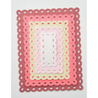 Memory Box Oval Eyelet Rectangle Frames Dies 94904 scallop