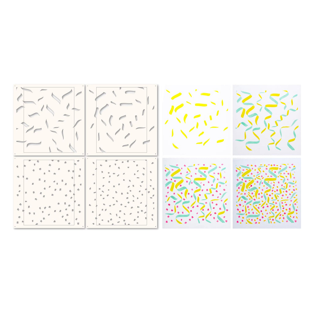 Memory Box Party Confetti Stencil Set 88632