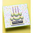 Memory Box Party Confetti Stencil Set 88632 BIRTHDAY