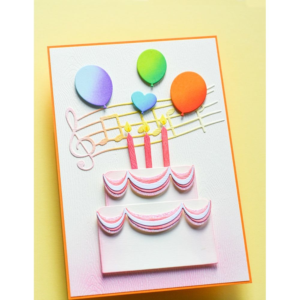 Memory Box Party Layer Cake Dies 94854 balloons