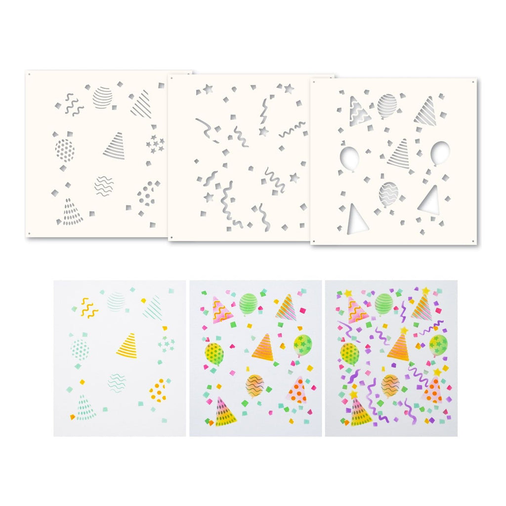 Memory Box Party Time Stencil Set 88633