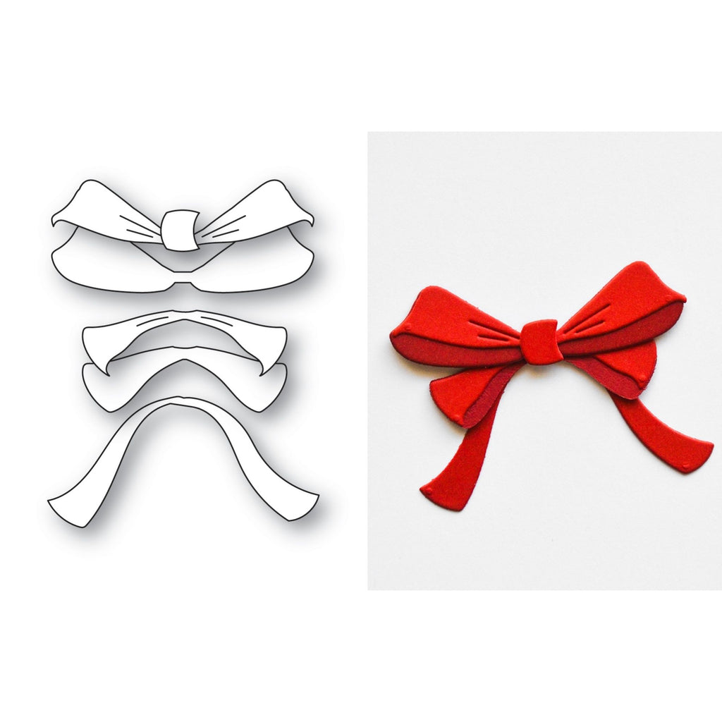 Memory Box Perky Bow Dies 94997 line work