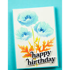 Memory Box Playful Poppies Stencil Set 88621
