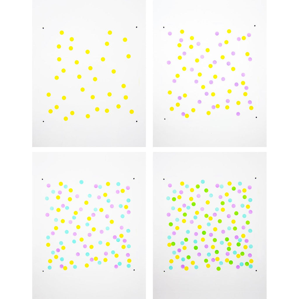 Memory Box Polkadot Stencil Set 88631 assembled