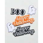 Memory Box Pumpkin Kisses Clear Stamp and Die Set cl5293d ghosts boo happy halloween