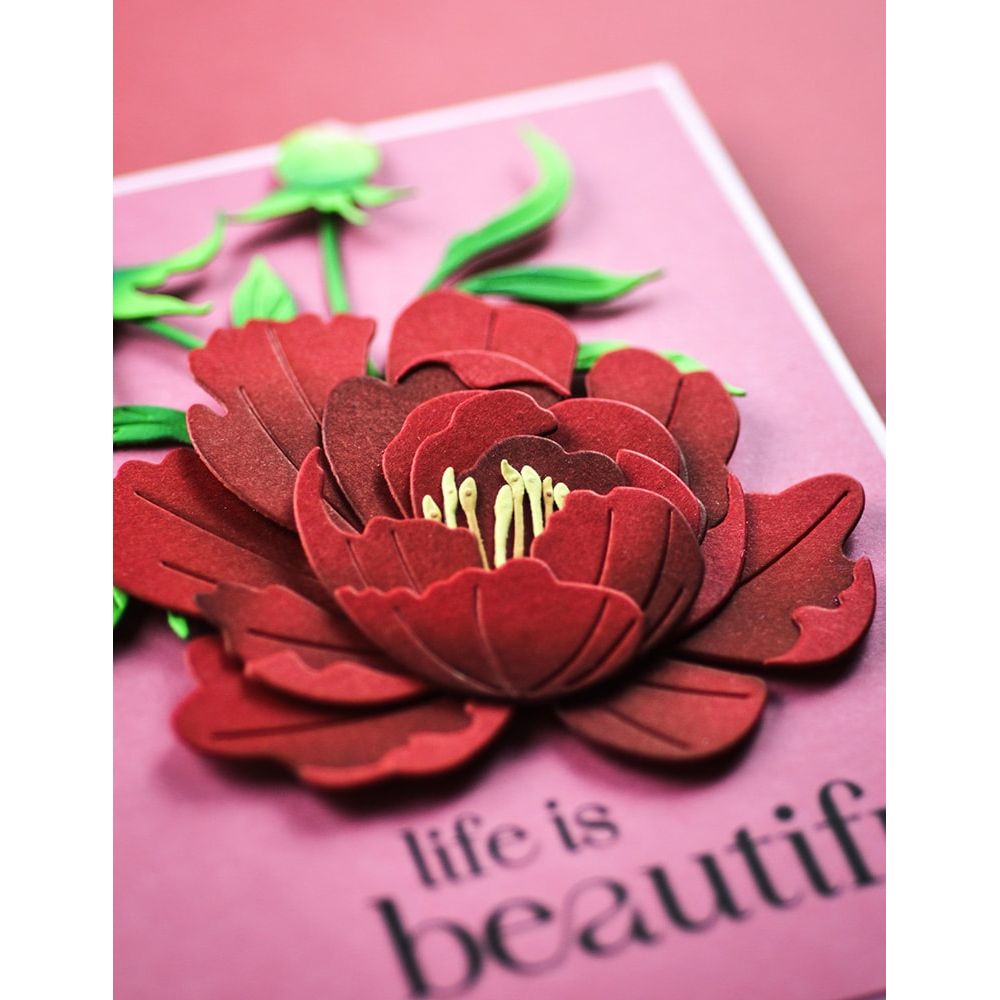 Memory Box Refined Peony Bloom Dies 94873 beautiful