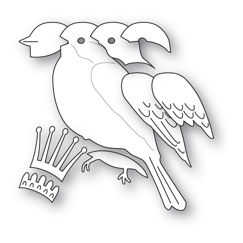 Memory Box Regal Bird Dies 94861 line art