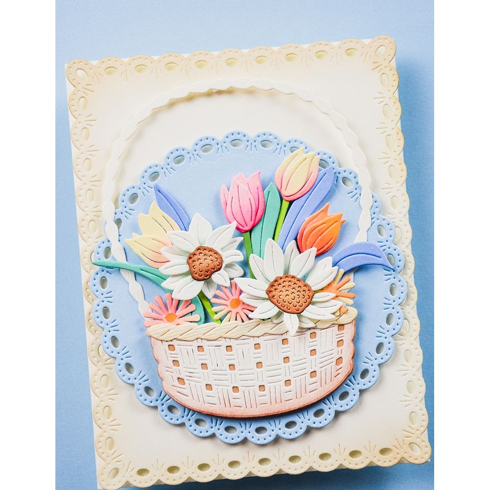 Memory Box Round Eyelet Circle Frames Dies 94905 flowers