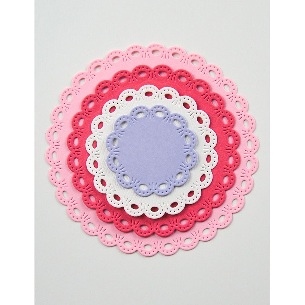 Memory Box Round Eyelet Circle Frames Dies 94905 pink