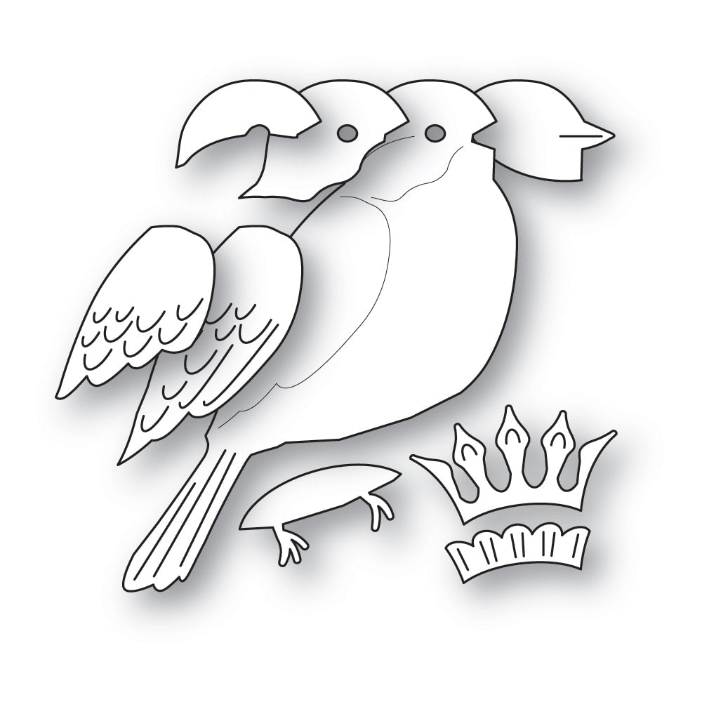 Memory Box Royal Robin Dies 94859 line art