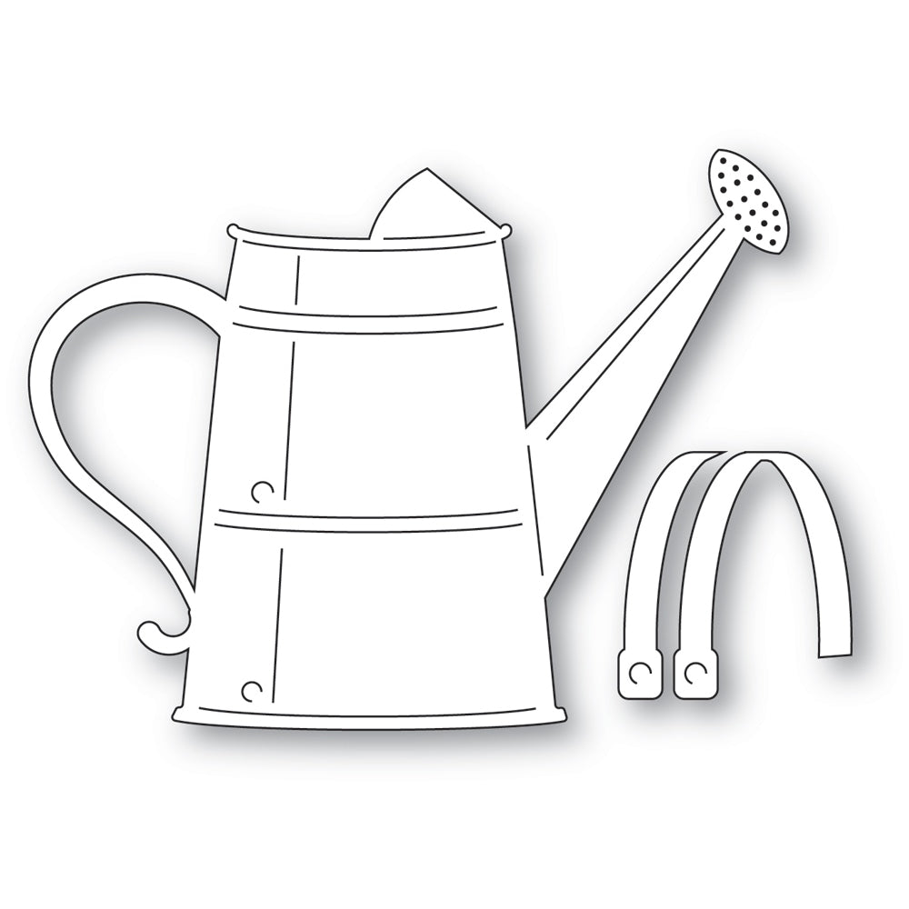 Memory Box Rustic Watering Can Dies 94903 outline