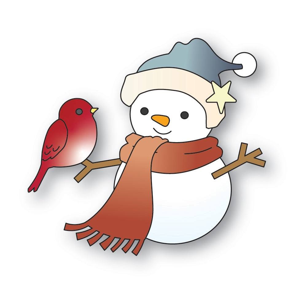 Memory Box Snowman and Birdie Friend Dies 94973