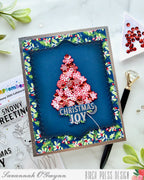 Memory Box Stay Cozy STAMPtember Exclusive Stamps 3486ssc Holiday Card Red Snowflakes | color-code:ALT02