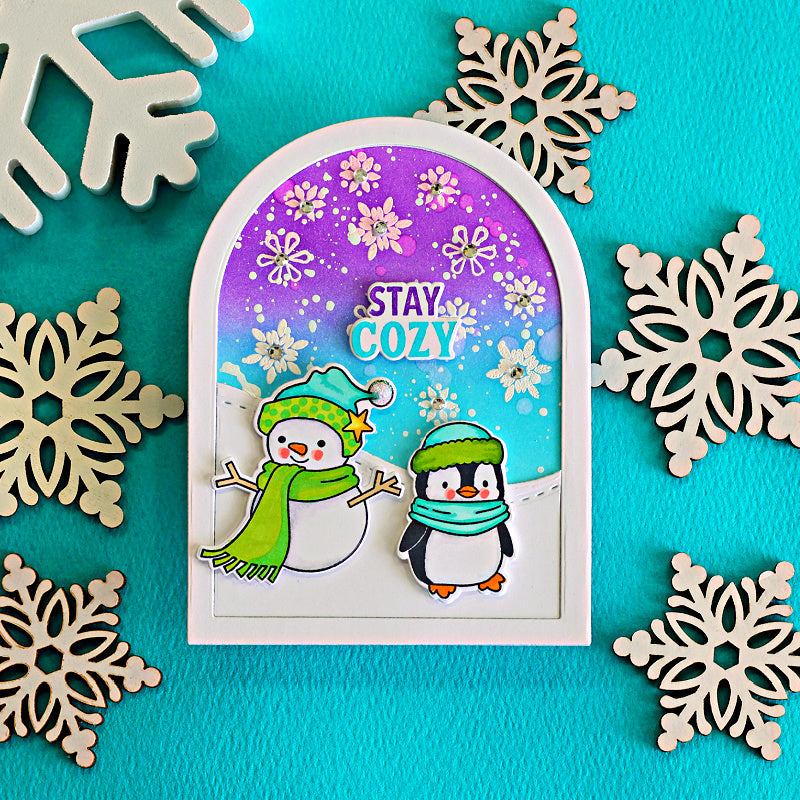 Memory Box Stay Cozy STAMPtember Exclusive Stamps and Dies Holiday Card Arch | color-code:ALT05
