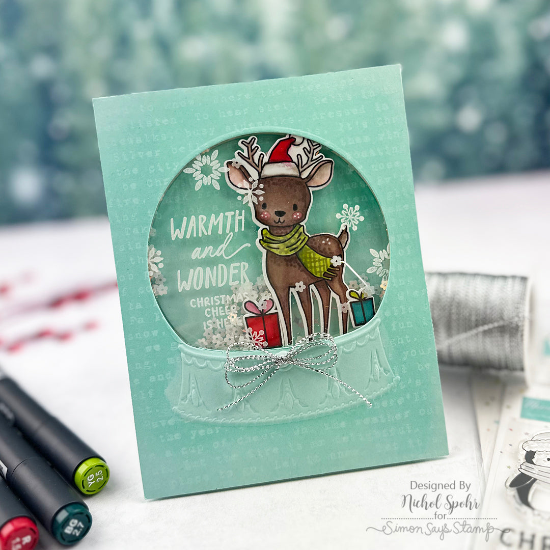 Memory Box Stay Cozy STAMPtember Exclusive Stamps and Dies Holiday Card Shaker | color-code:ALT04