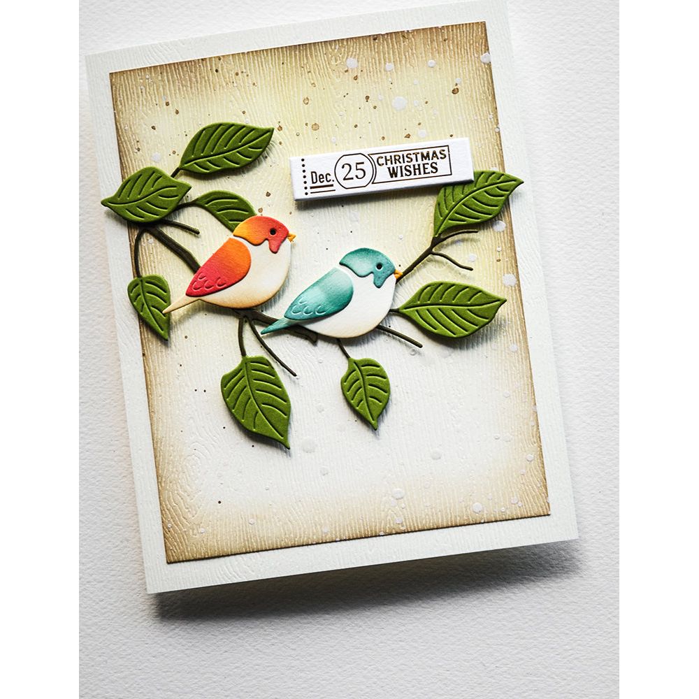 Memory Box Sunlight Sparrow Dies 94837 christmas wishes