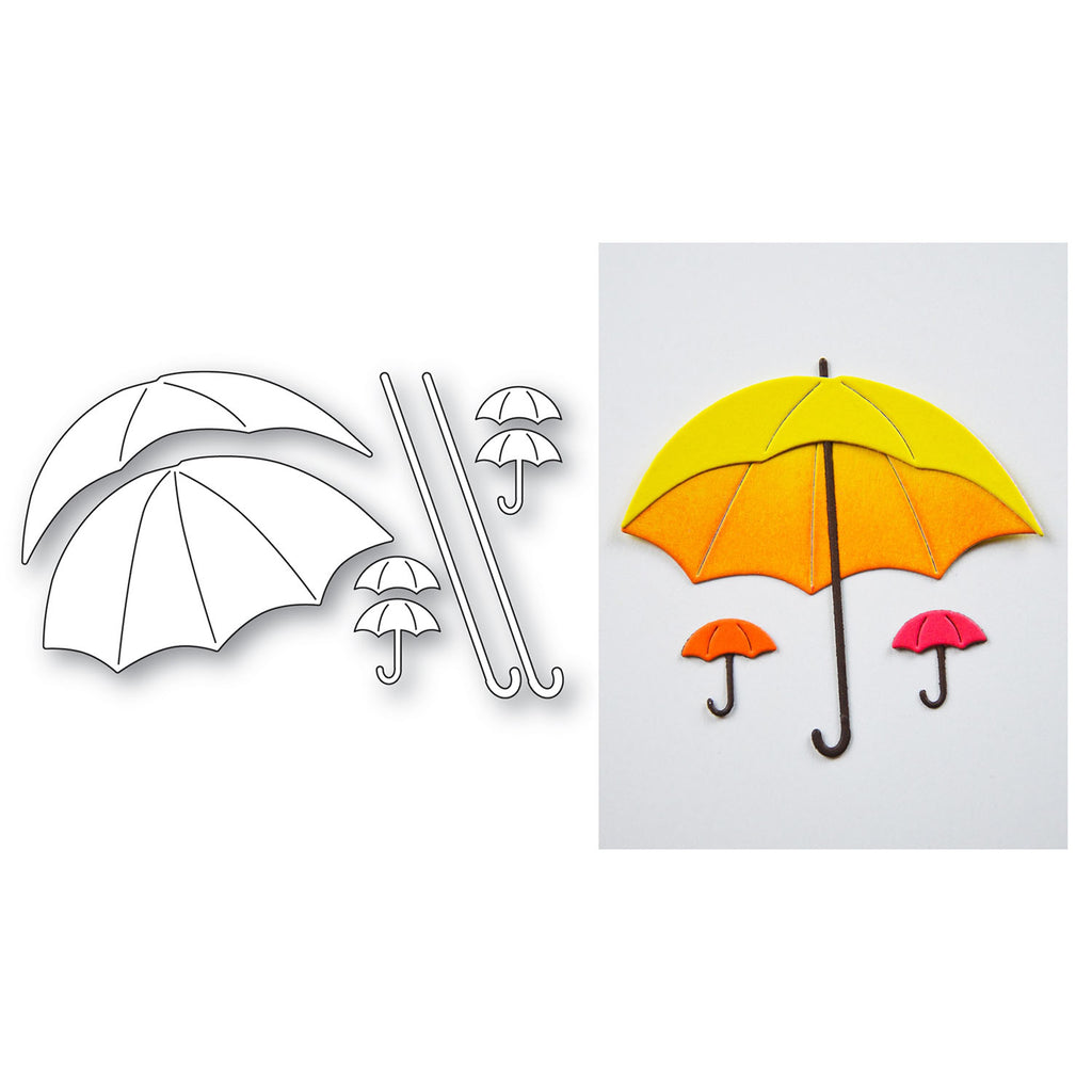 Memory Box Umbrella Trio Dies 94899 orange