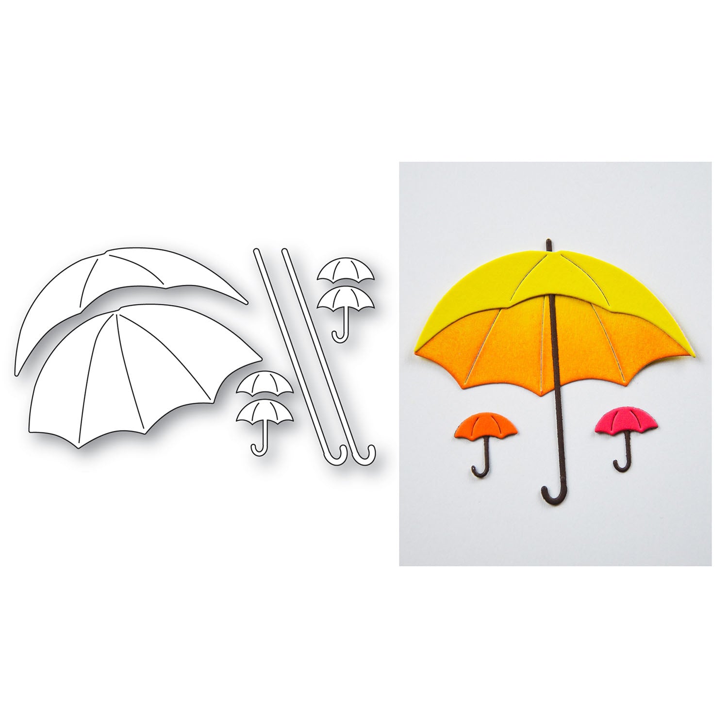 Memory Box Umbrella Trio Dies 94899 orange