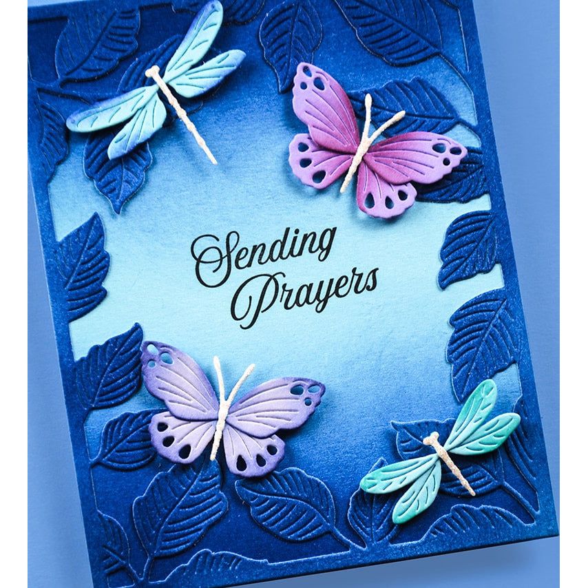 Memory Box With Sympathy Clear Stamps cl5291 prayers