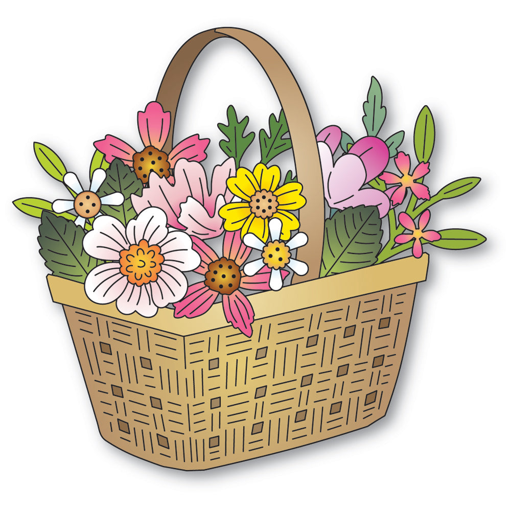 Memory Box Woven Flower Basket Dies 94941
