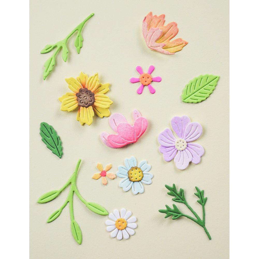 Memory Box Woven Flower Basket Dies 94941 foliage