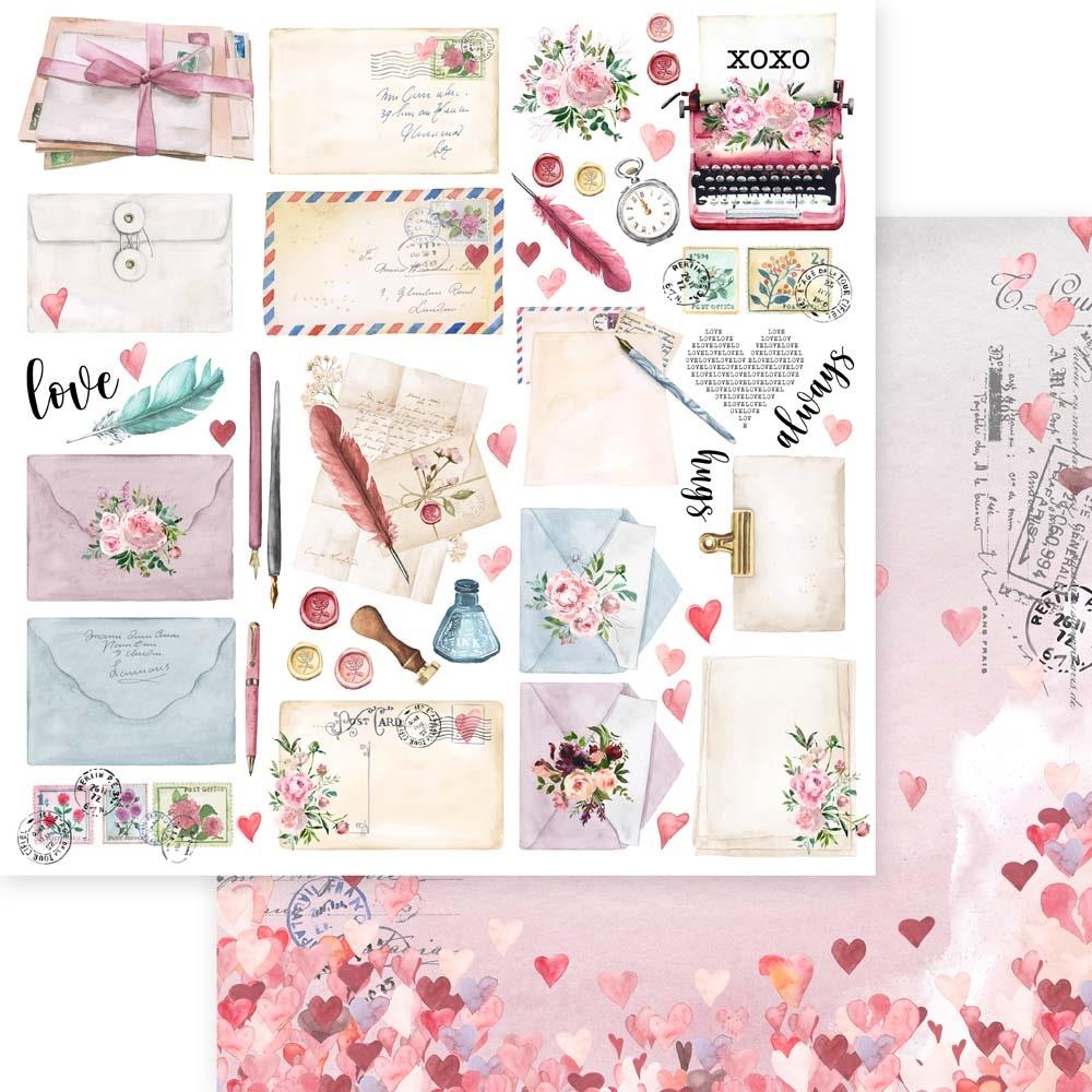 Memory Place Sending Love 6 x 6 Collection Pack mp-61825 letters