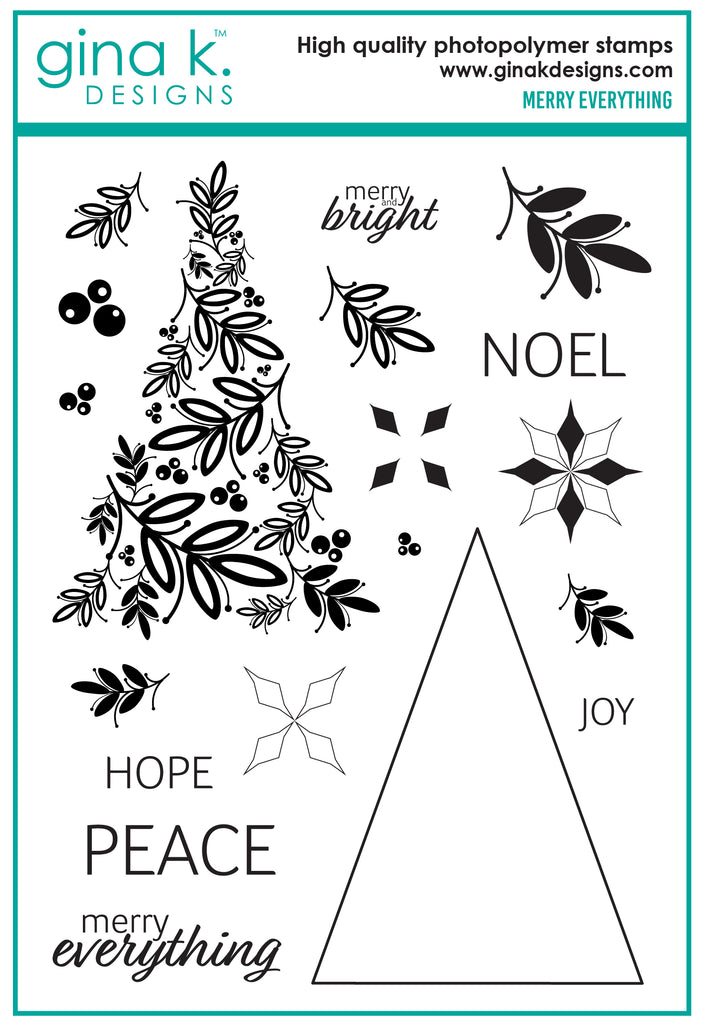 Gina K Designs Merry Everything Clear Stamps lh41