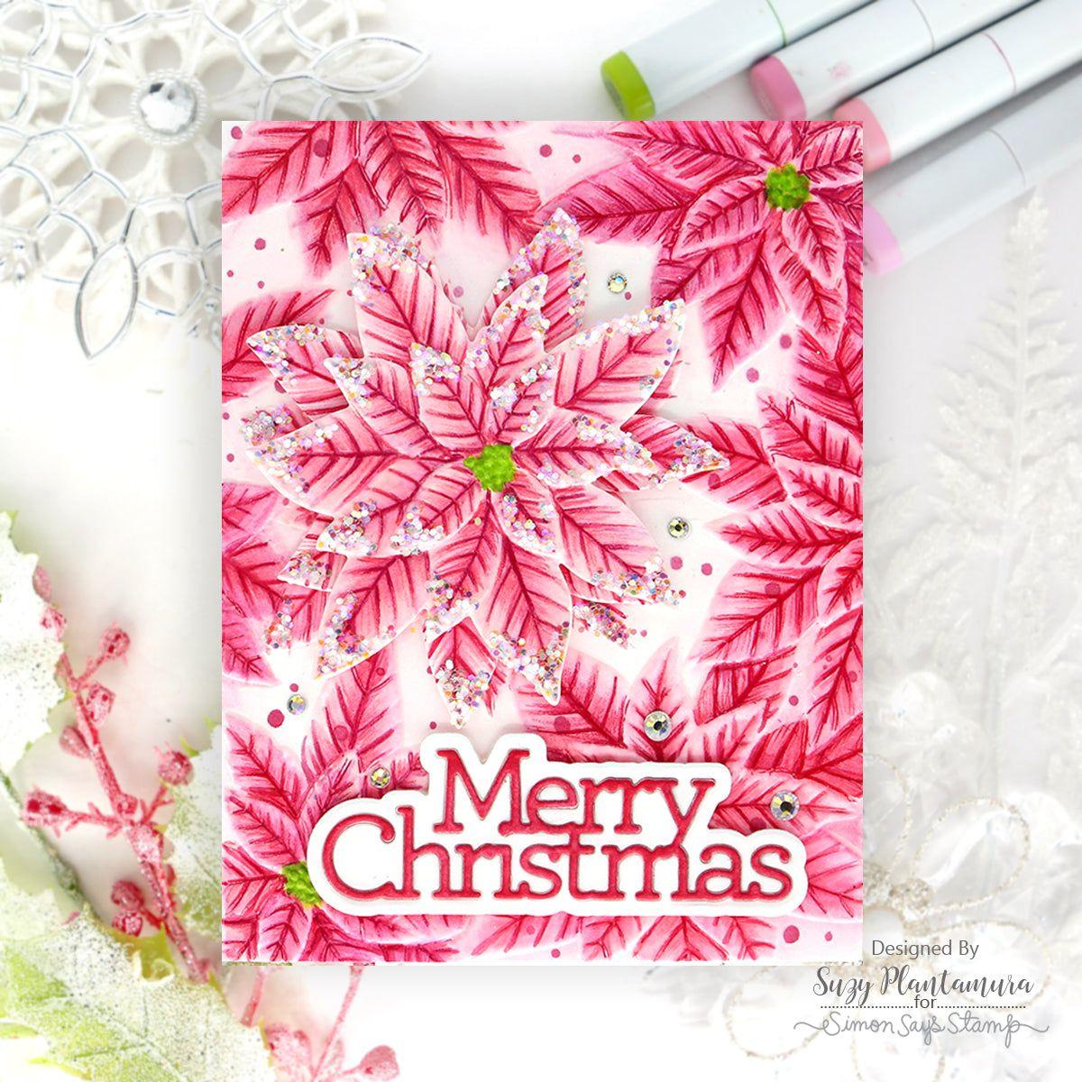 CZ Design Merry Christmas Wafer Dies czd248 Sweet Wishes Christmas Card | color-code:ALT02