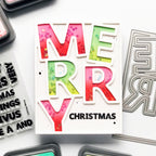 Simon Says Stamp Merry Cover Die Plate 1437mdc And Everything Nice Christmas Card