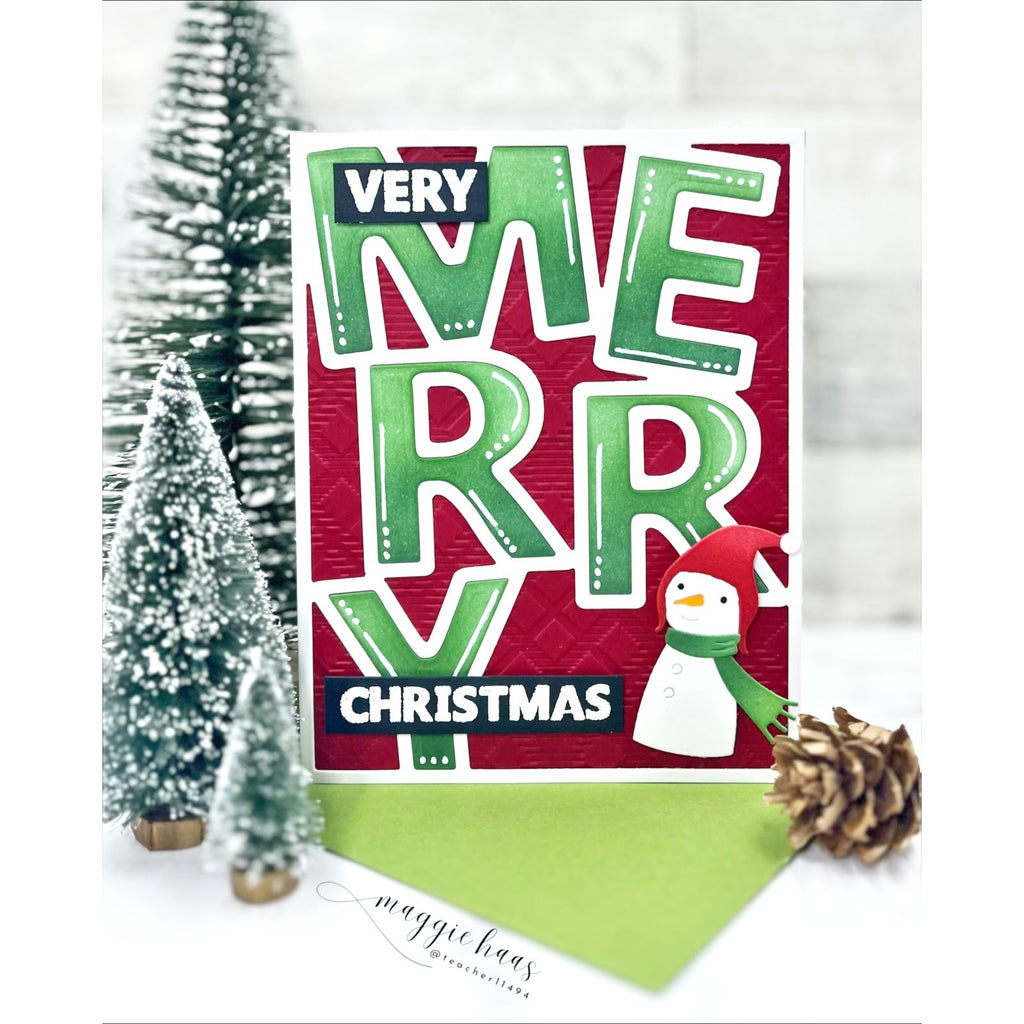 Simon Says Stamps and Dies Merry Cover set1096mc And Everything Nice Christmas Card