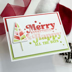 Simon Says Clear Stamps Merry Everything 1099msc Sweet Wishes Merry Everything Card