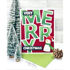 Simon Says Clear Stamps Merry 1297msc And Everything Nice Christmas Card