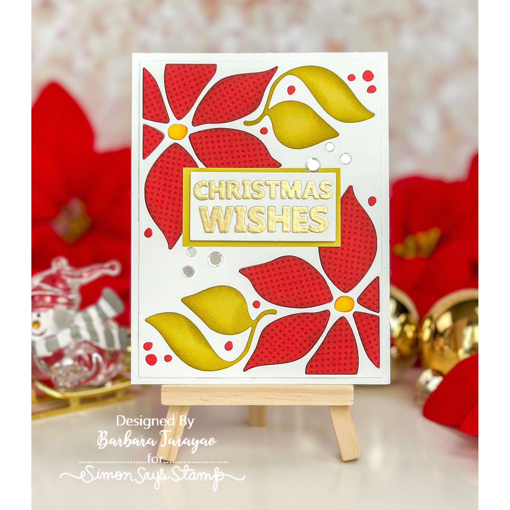 Simon Says Clear Stamps Merry 1297msc And Everything Nice Christmas Card
