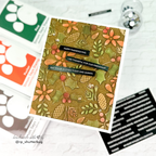 Simon Says Stamp Pawsitively Dazzling Gems Metallic Tones se114 Festive Fun Thanksgiving Card