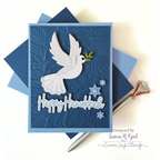 Simon Says Stamp Pawsitively Dazzling Gems Metallic Tones se114 Festive Fun Hanukkah Card