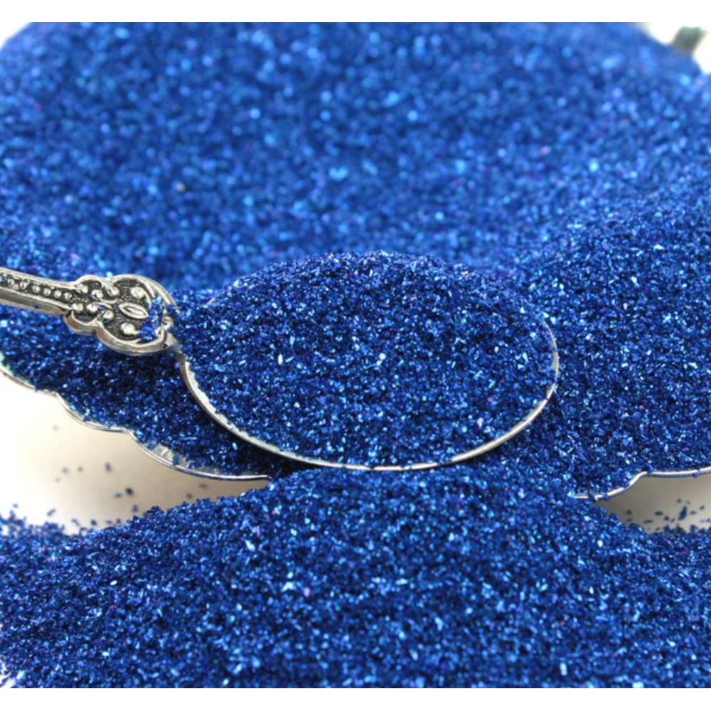 Meyer Imports Dark Blue German Glass Glitter 311-9-029 spoon