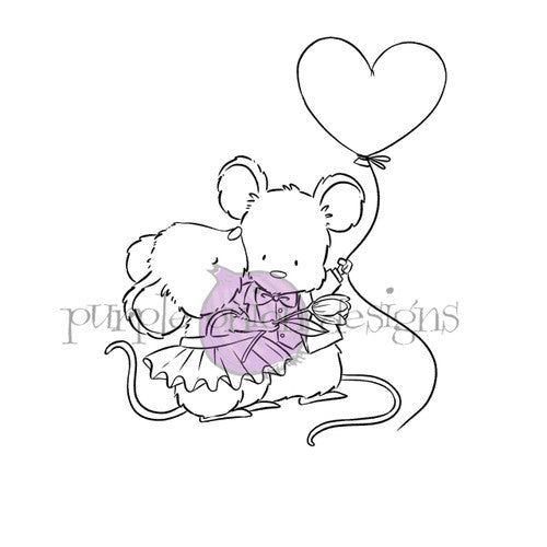 Purple Onion Designs Micey Smooches Cling Stamp pod5016